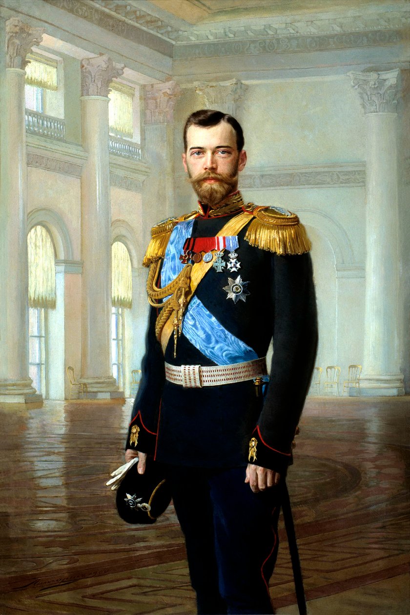 Portræt af kejser Nicholas II, 1900 af Ernst von Liphart