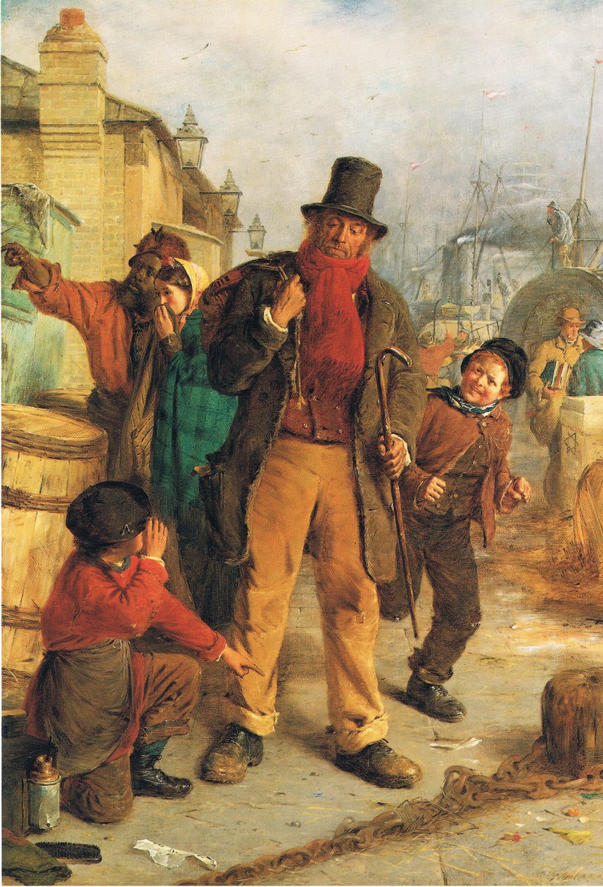 En irsk immigrant lander i Liverpool af Erskine Nicol