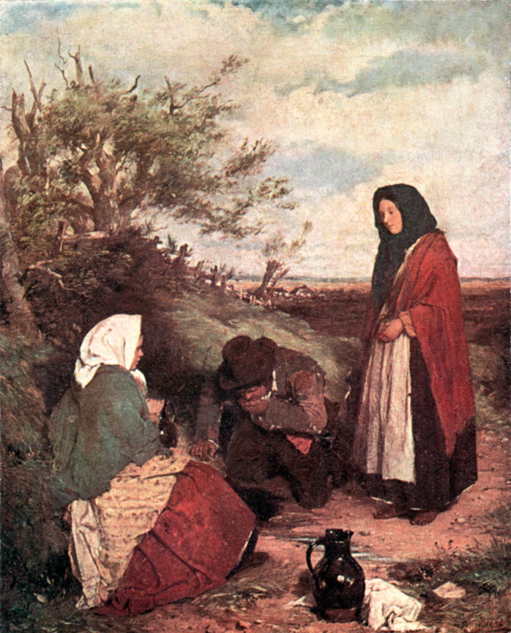 Sigøjnere på vej (farvelitografi) af Erskine Nicol