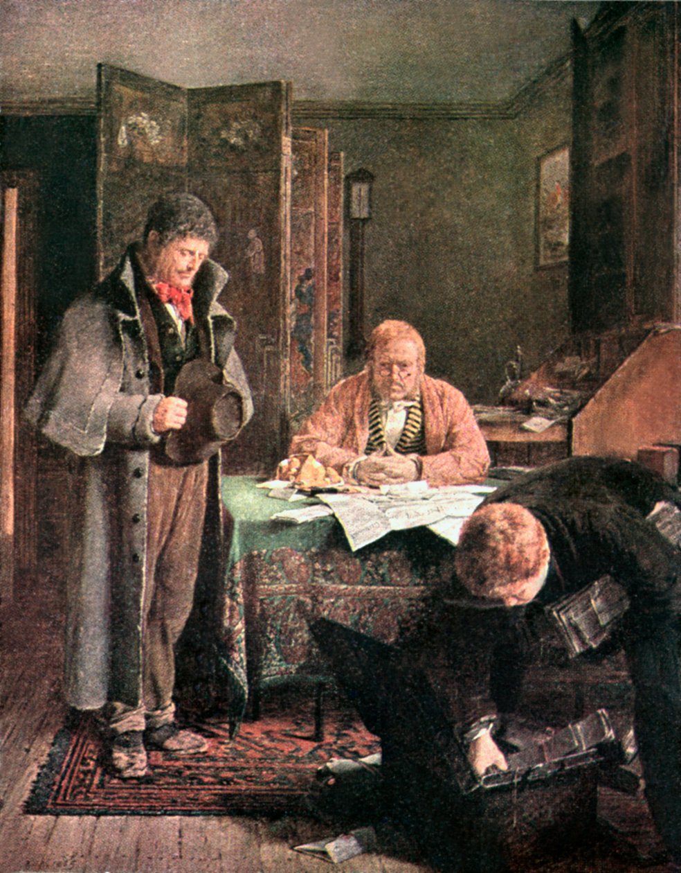 Lejemålet afvist (farvelitografi) af Erskine Nicol