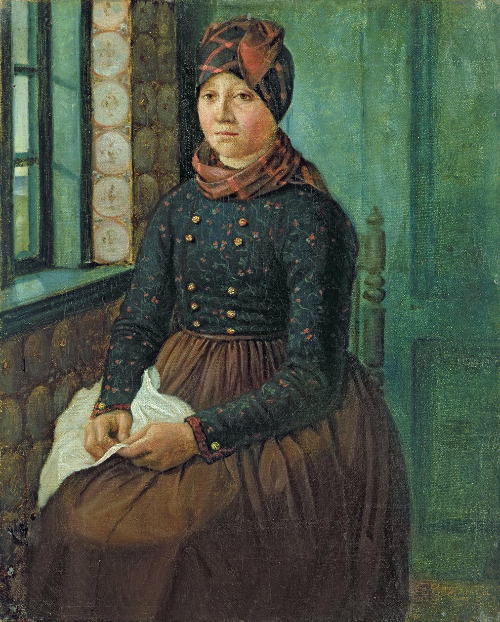 Pige fra Fanø, 1834 af Erwin Speckter