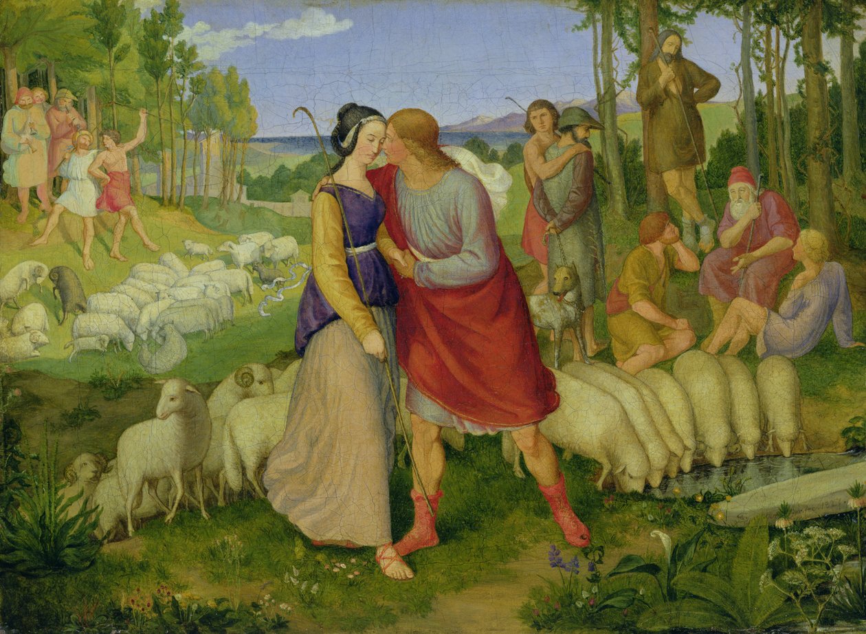 Jacob møder Rachel, 1827 af Erwin Speckter