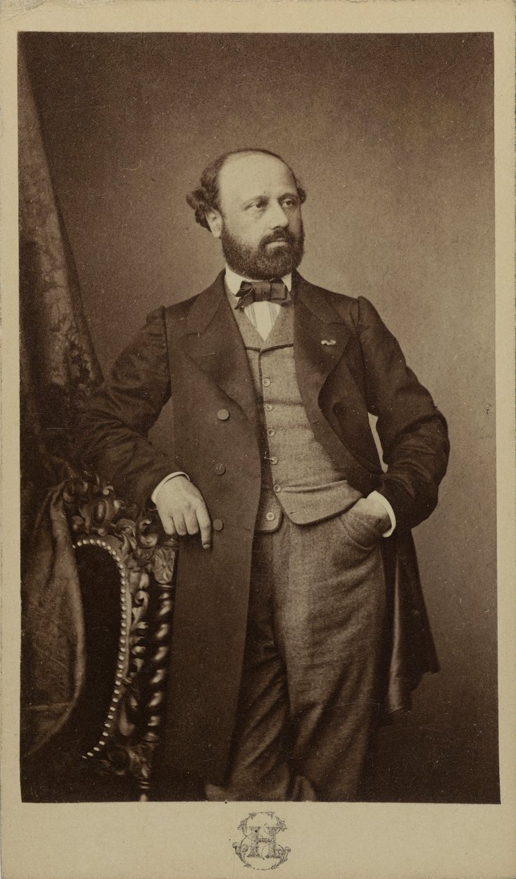 Portræt af komponisten François Bazin 1816-1878, ca 1760. af Erwin Hanfstaengl