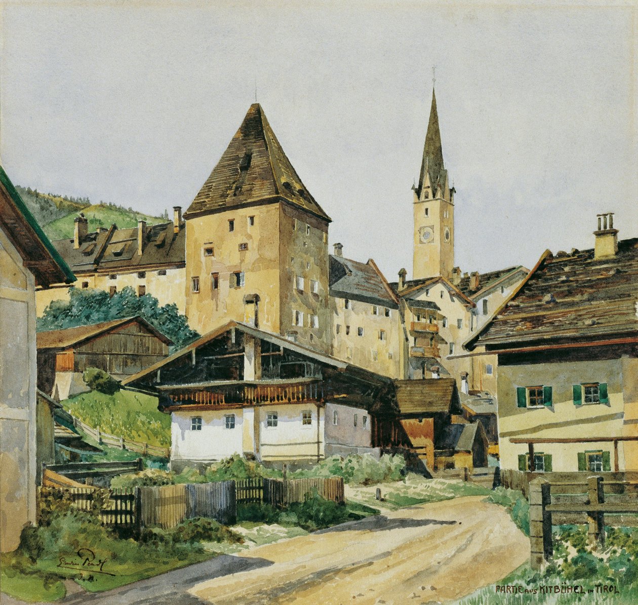 By- og plejetårn i Kitzbühel af Erwin Pendl