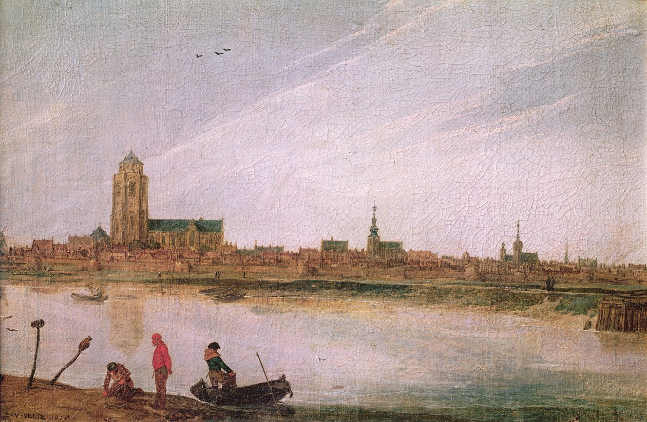 Udsigt over Zierikzee, 1618 af Esaias van de Velde
