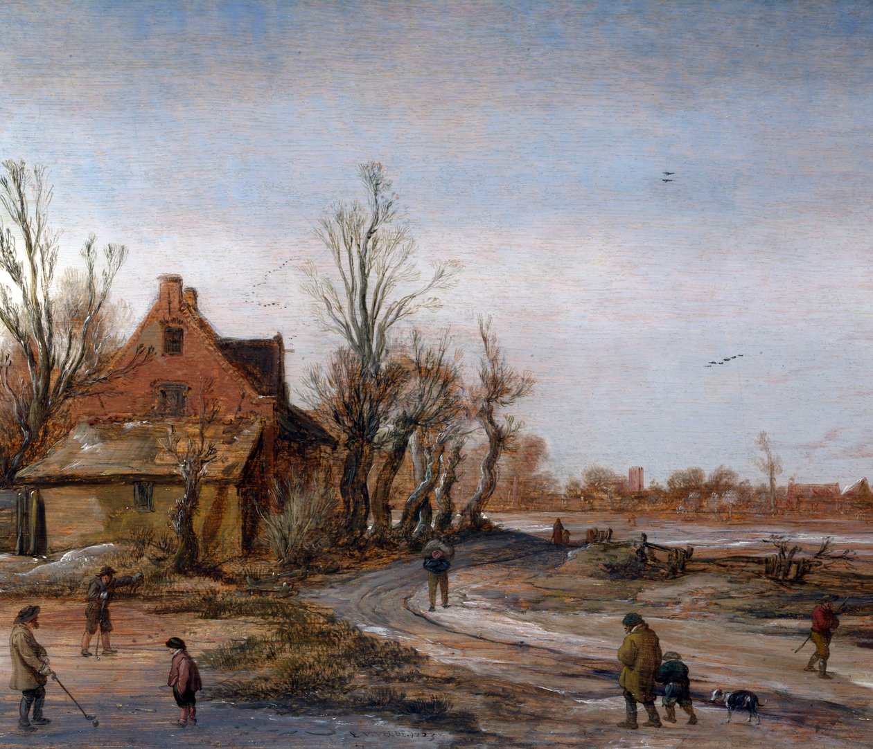 Et vinterlandskab. [1] af Esaias van de Velde