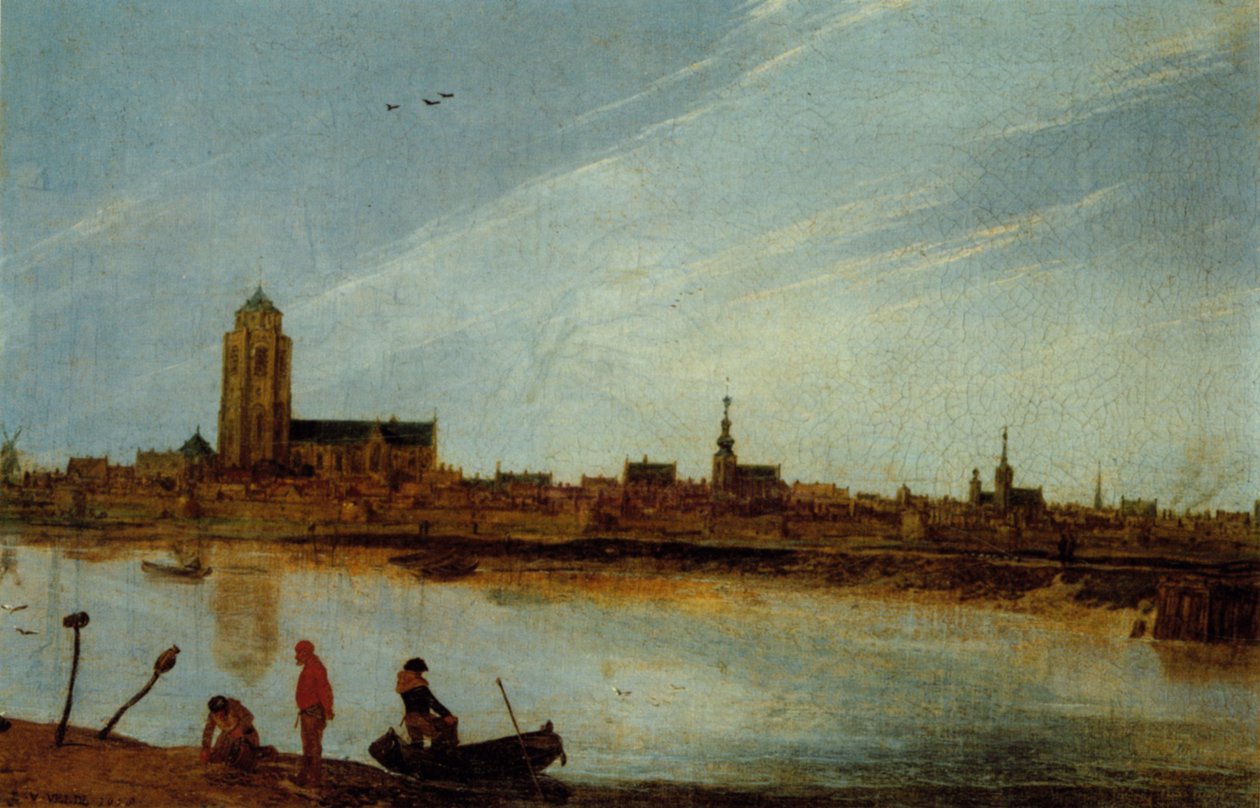 Udsigt over Zierikzee af Esaias van de Velde