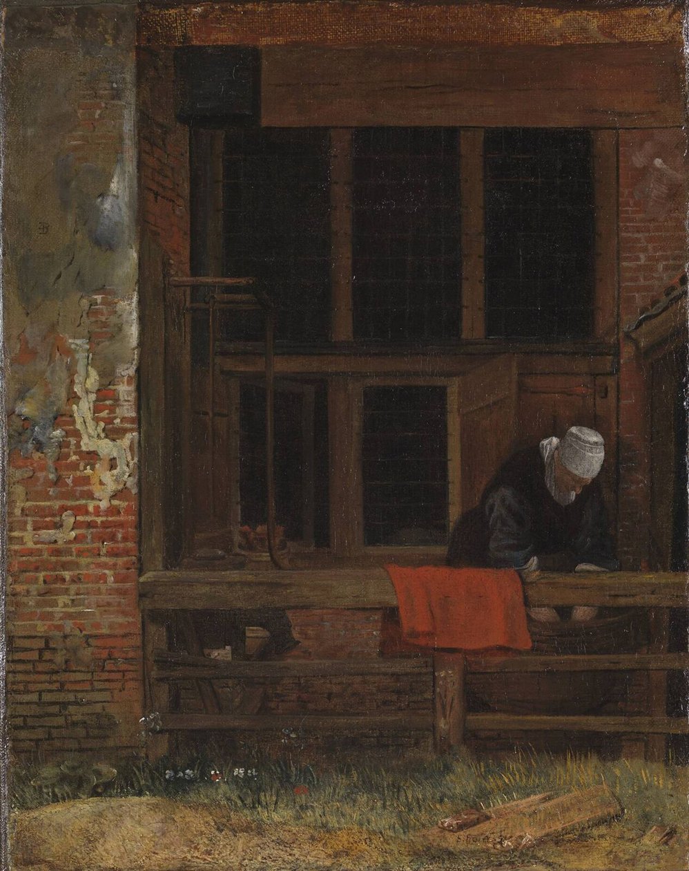 En gårdhave, ca. 1660 af Esaias Boursse