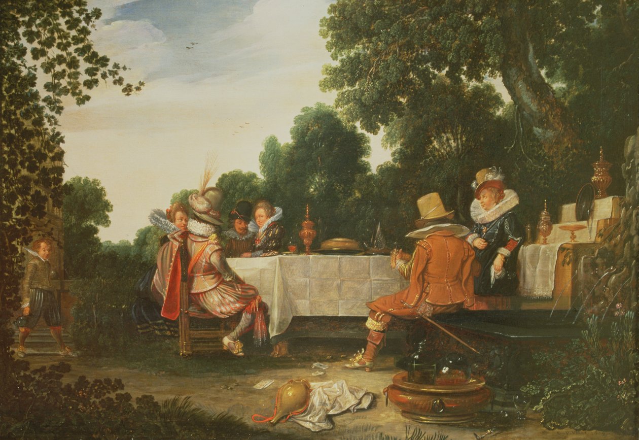 Fest i haven af Esaias I van de Velde