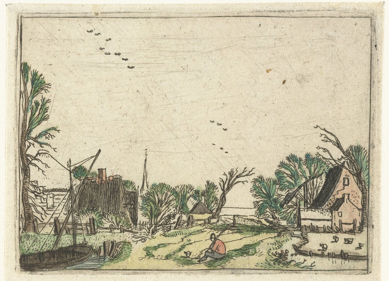 Landsby Små landskaber (serietitel) af Esaias van de Velde