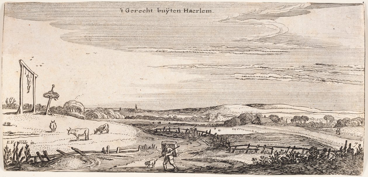 Gallge Hill nær Haarlem af Esaias van de Velde