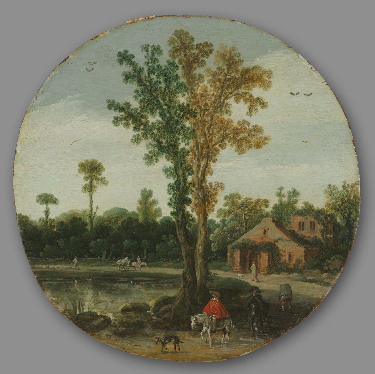 Rejsende ved en sø af Esaias van de Velde