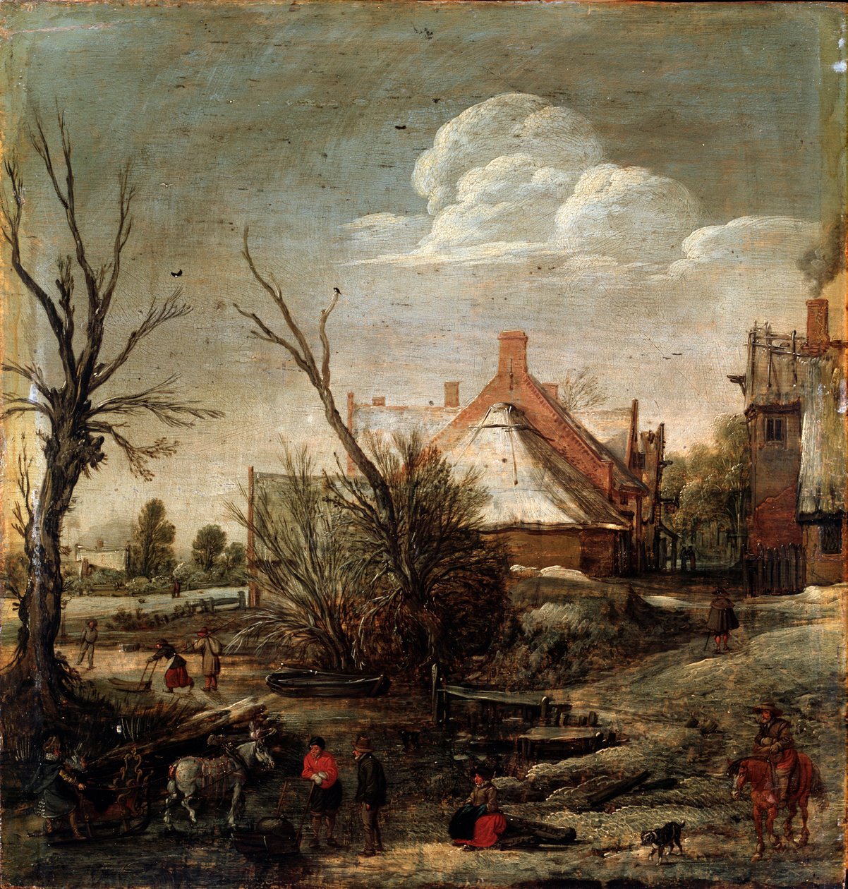 Vinter, 1600-tallet af Esaias van de Velde