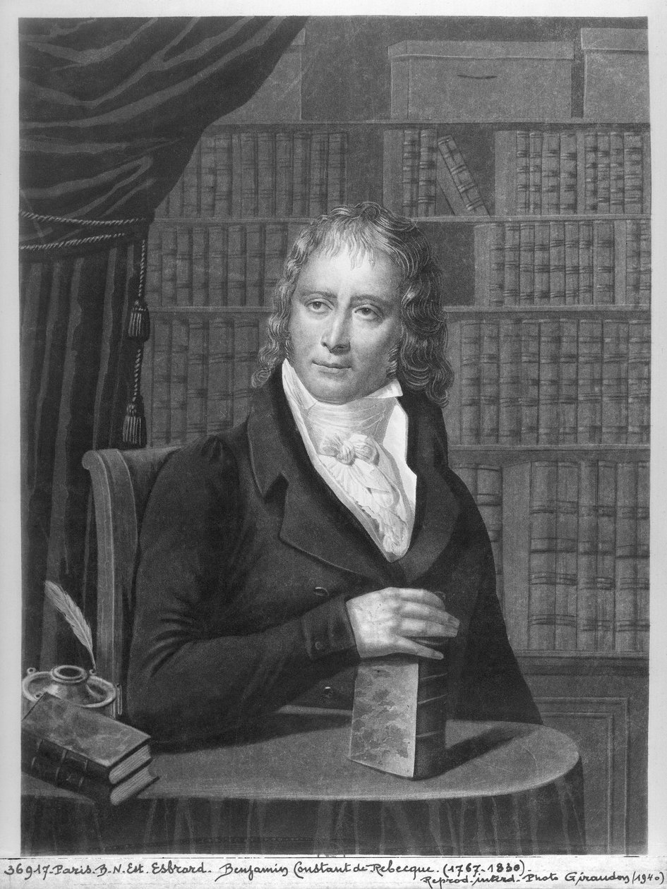 Henri Benjamin Constant de Rebecque (1767-1830) (akvatinte) af Esbrard