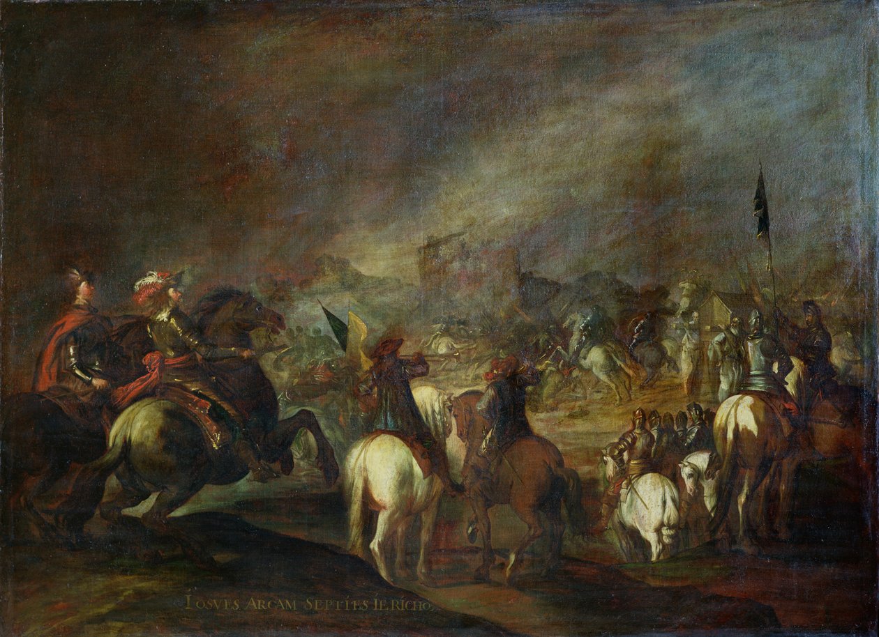 Josva ved Jerikos mure af Esteban March