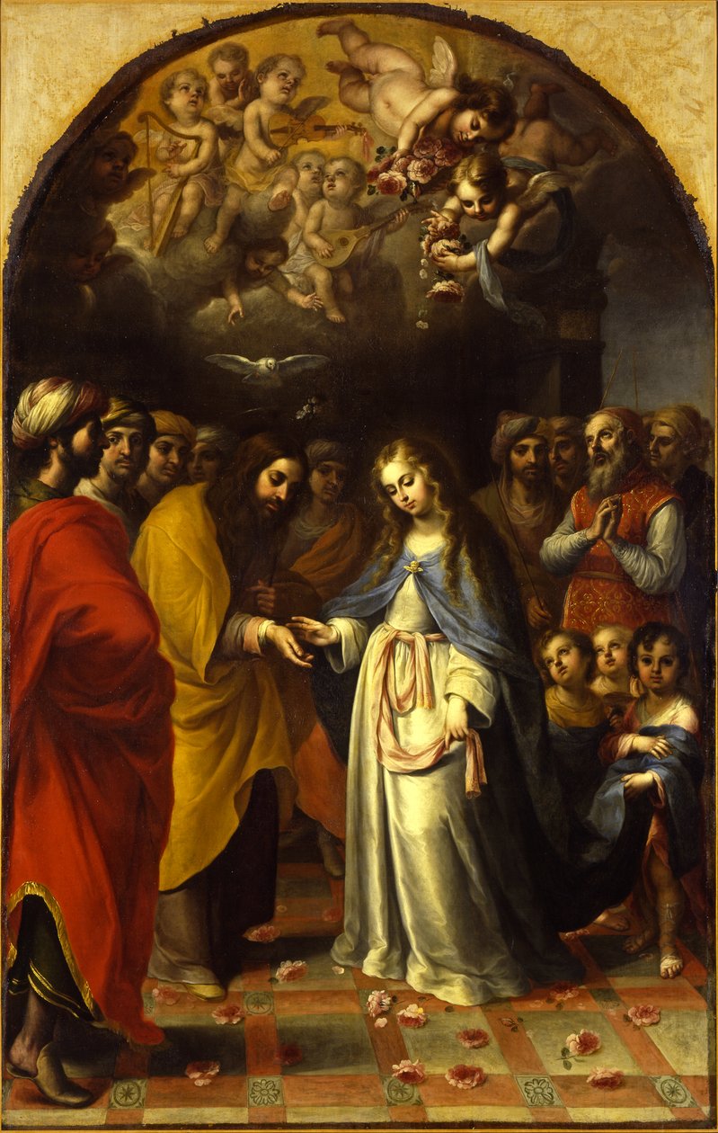 Jomfruens ægteskab, c.1693 af Esteban Márquez de Velasco