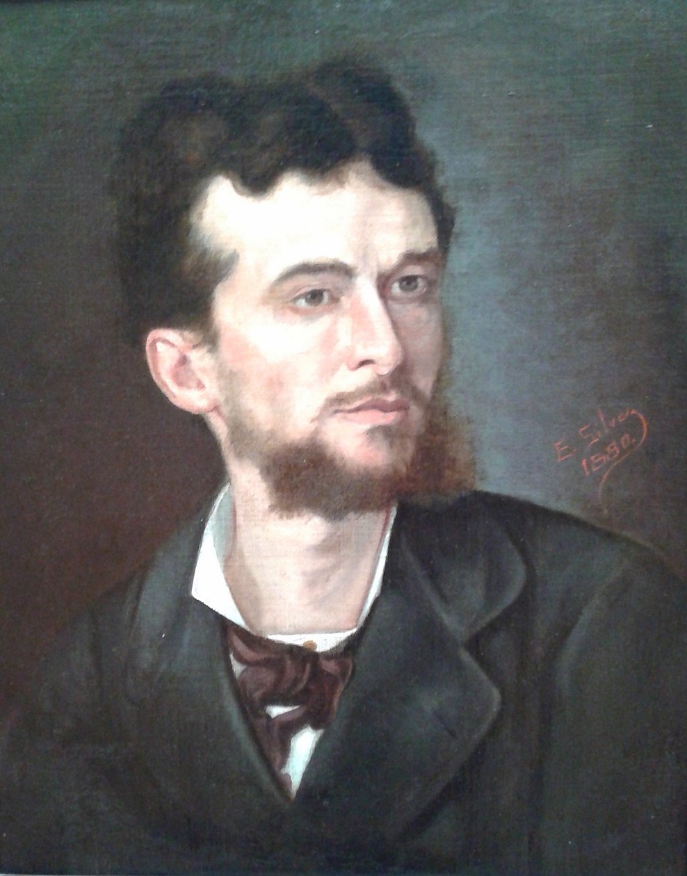 Portræt af maleren Giovanni Battista Castagneto af Estevão Silva