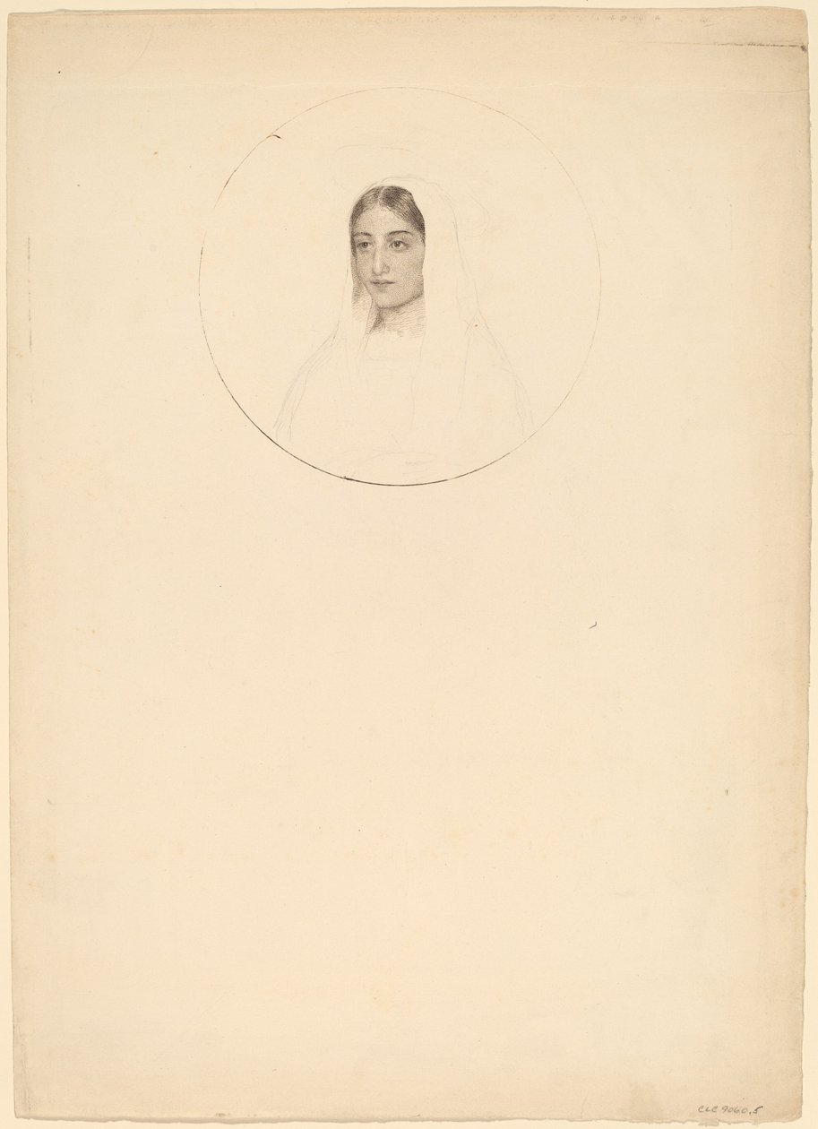 Ung kvindes hoved af Esther Frances Alexander