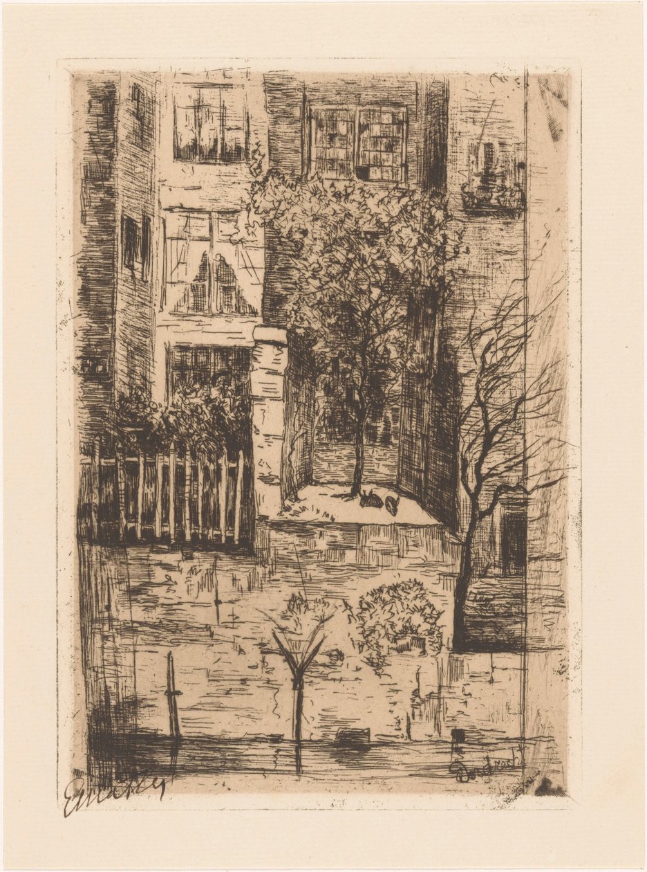 Dordrecht (original titel på objekt) af Etha Fles (signed by artist)