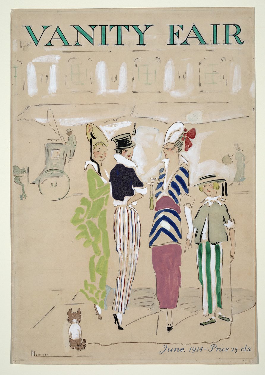 Vanity Fair Cover, juni 1914, pub. 1914 af Ethel McClellan Plummer