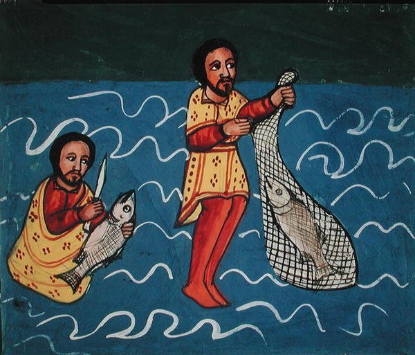 To fiskere (pergament) af Ethiopian School