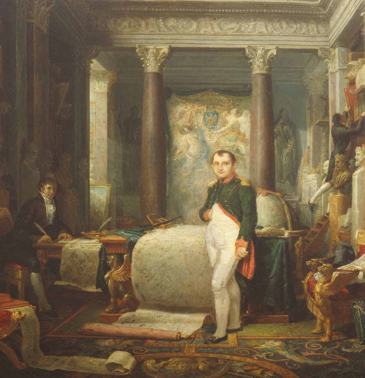 Napoleon på sit kontor af Etienne Barthelemy Garnier
