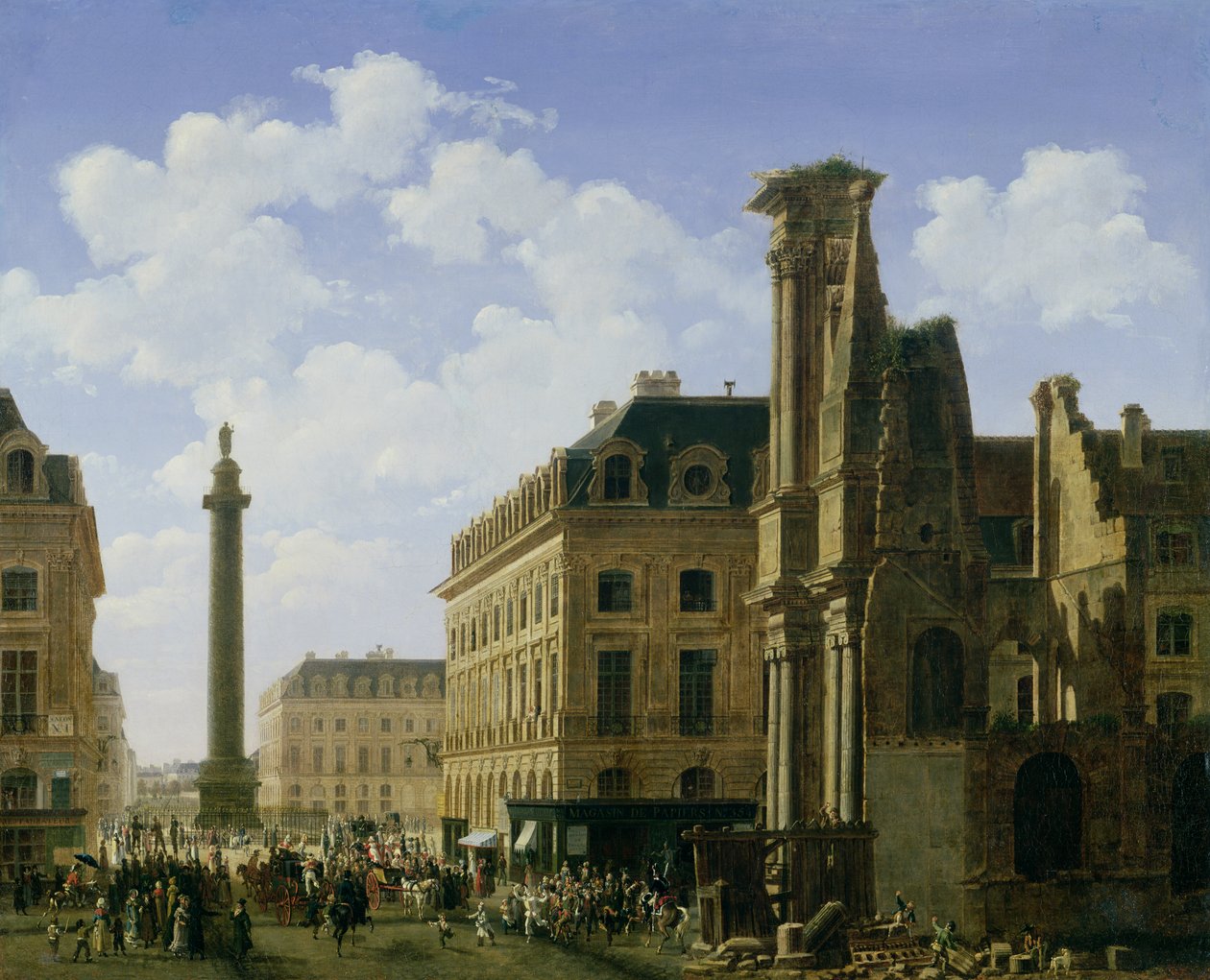 Place Vendome, 1808 af Etienne Bouhot
