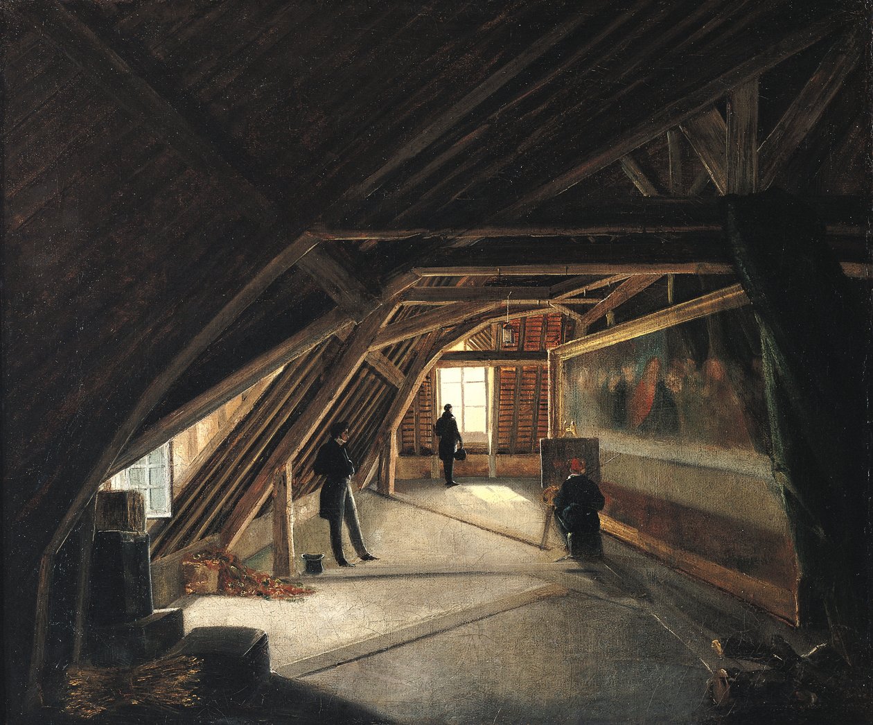 Et museums loftsrum af Etienne Bouhot