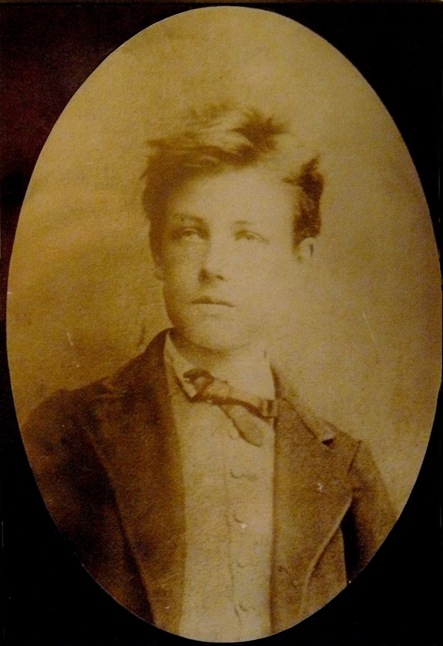 Portræt af Arthur Rimbaud på 17 år, 1871 af Etienne Carjat