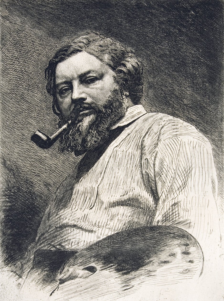 Gustave Courbet, 1882 af Etienne Gabriel Bocourt