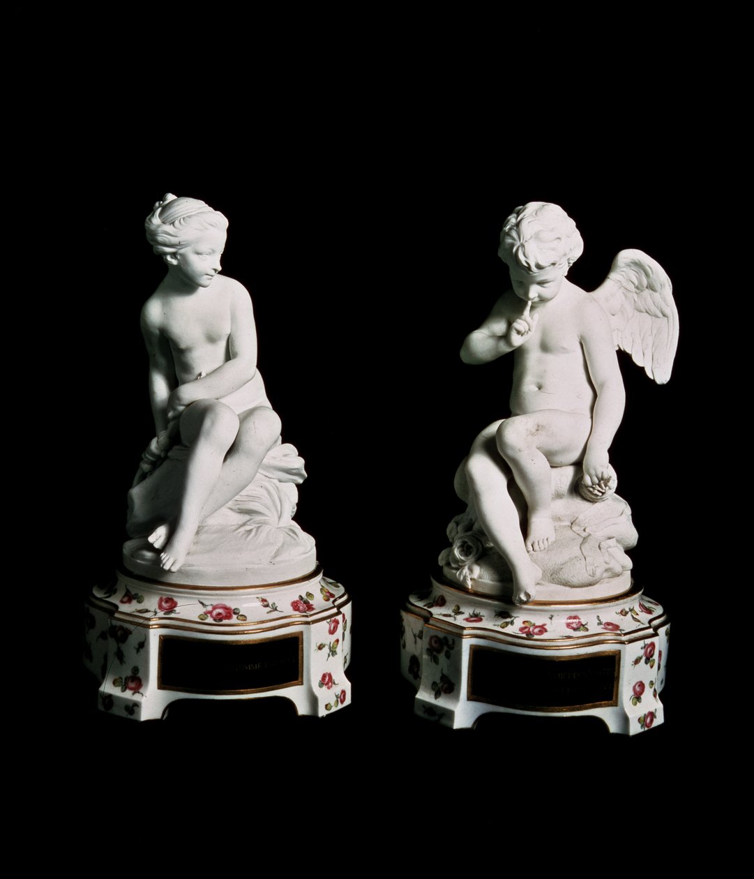 Amor og Psyche, Sevres-gruppen, 1758 (porcelæn) af Etienne Maurice Falconet