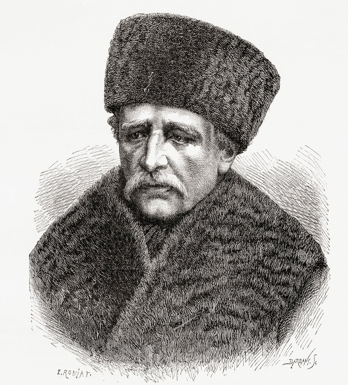 Baron Nils Adolf Erik Nordenskiold, 1878 af Etienne Antoine Eugene Ronjat