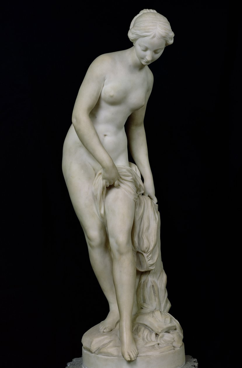 Bademanden kommer ind i et bad, 1757 (marmor) af Etienne Maurice Falconet