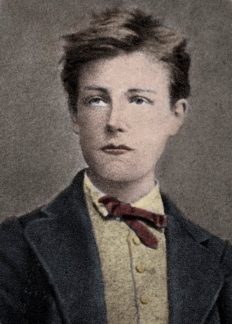 Arthur Rimbaud, fransk digter og eventyrer - Portræt af Arthur Rimbaud (1859 - 1891) er 17 år gammel. Foto af Carjat. af Etienne (after) Carjat