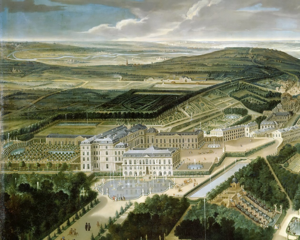 Saint Cloud Castle af Etienne Allegrain