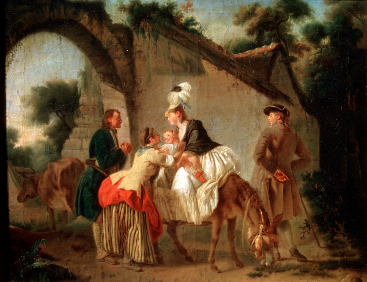 Farvel til den våde sygeplejerske, 1777. af Etienne Aubry