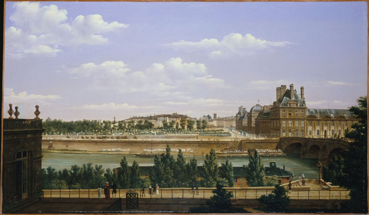 Tuileriernes have og palads, set fra Quai d