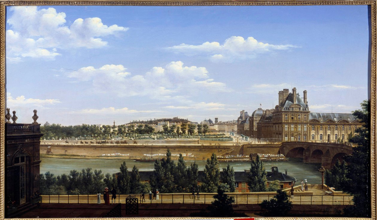 Tuileriernes have og palads, set fra Quai d