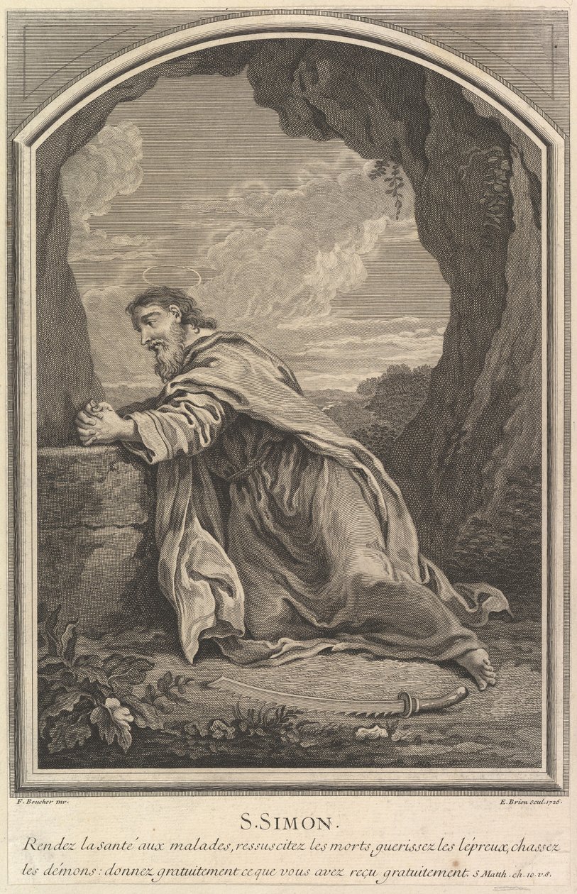 Saint-Simon, 1726. af Etienne Brion