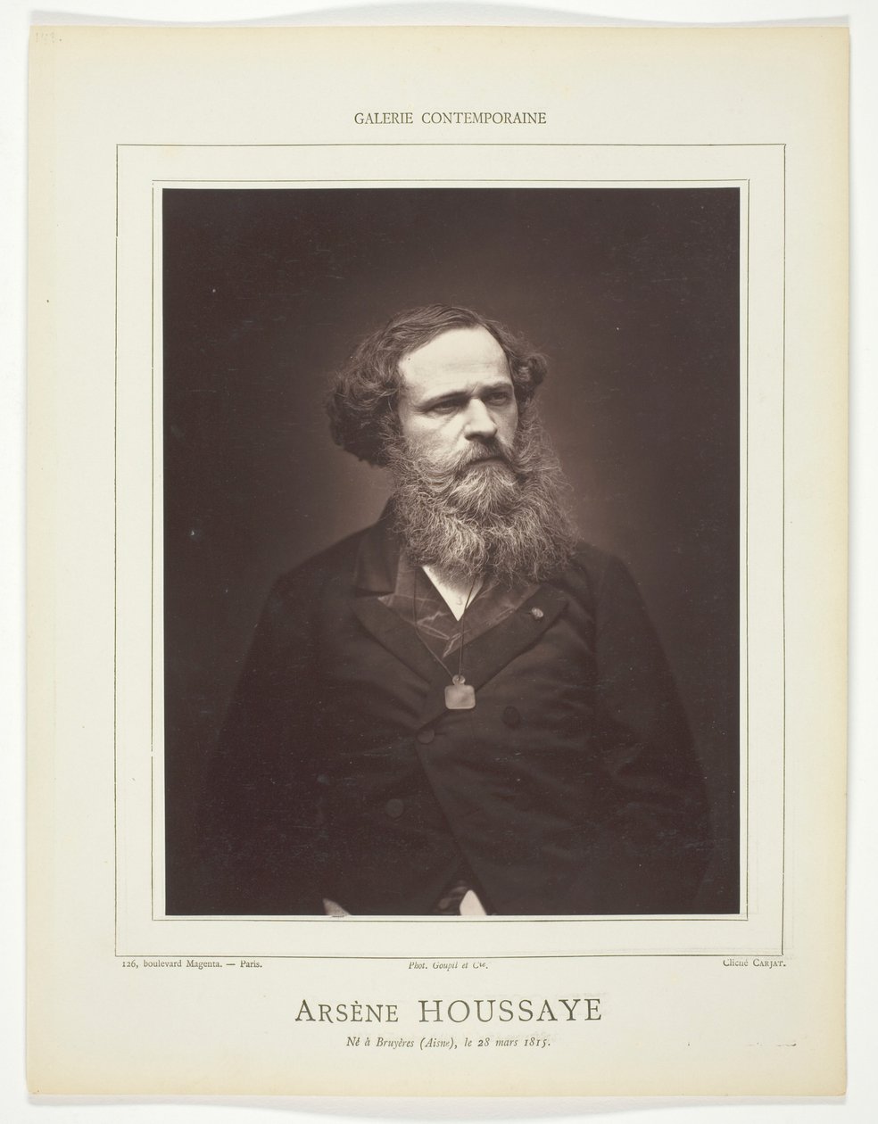 Arsène Houssaye af Etienne Carjat