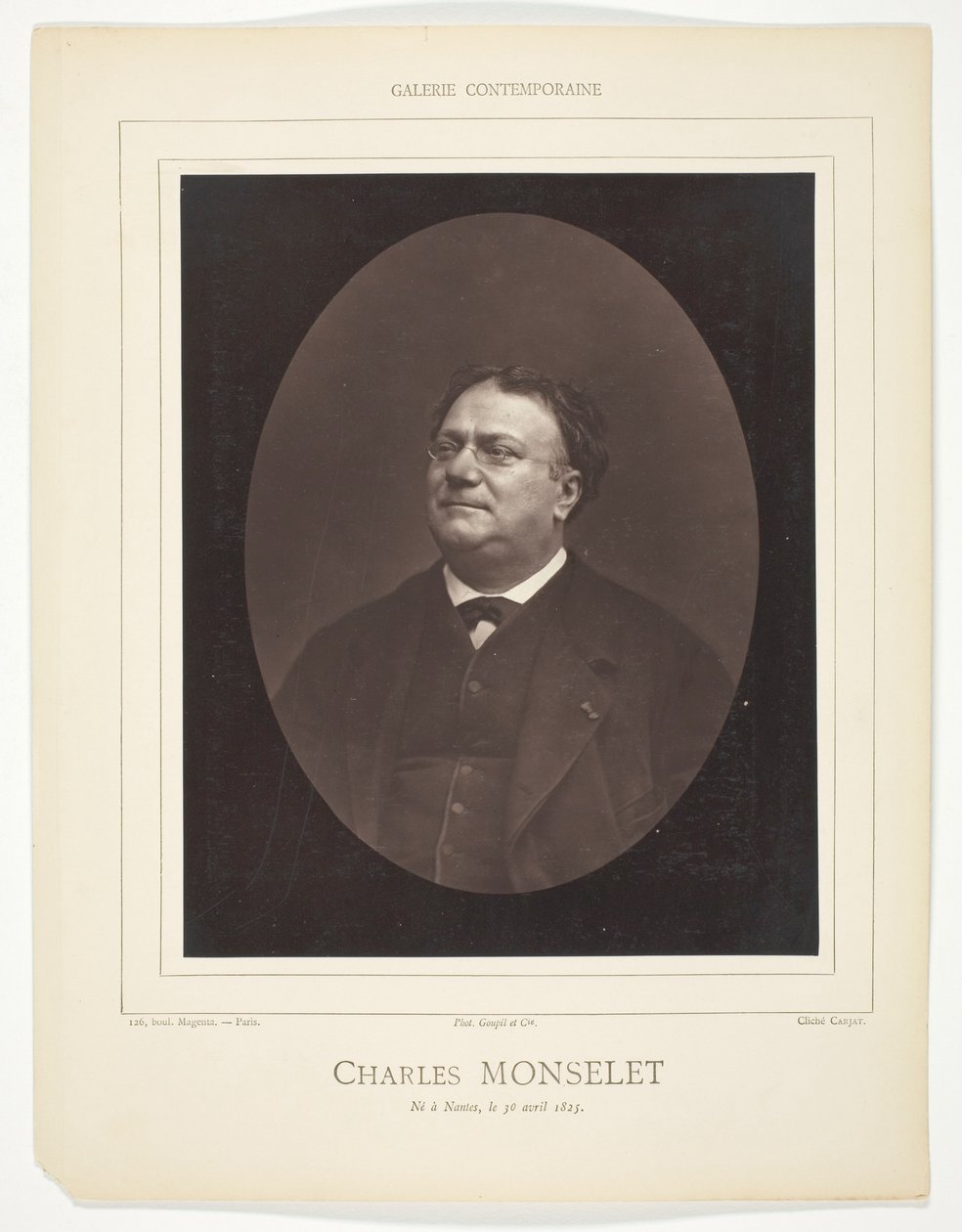 Charles Monselet af Etienne Carjat