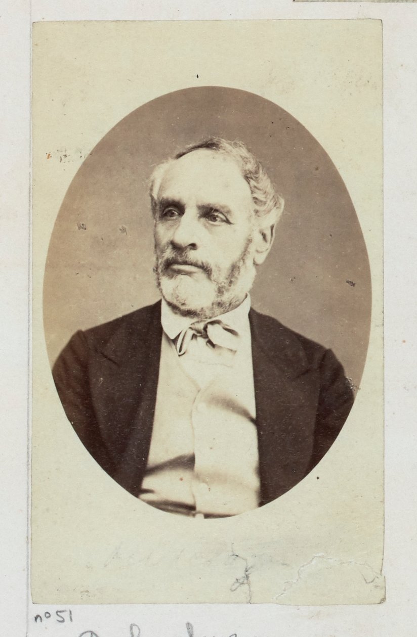 Delescluze Louis Charles (1809-1871). Journalist, han modtog flere domme, bøder og fængslinger i Cayenne, for sine demokratiske og socialrevolutionære idéer (1830). Valgt til Kommunens råd, medlem af Komitéen for... af Etienne Carjat