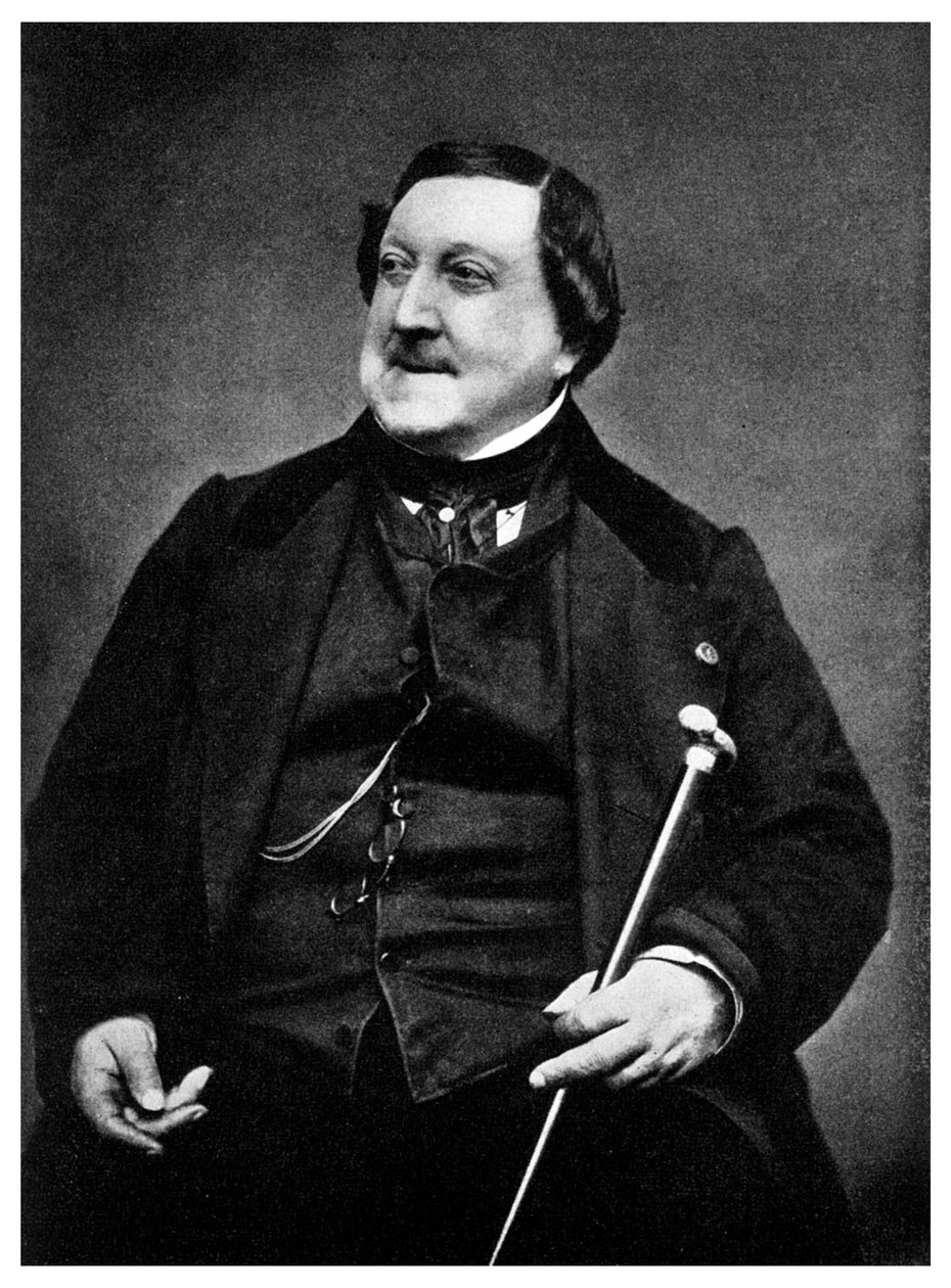 Gioachino Rossini, italiensk komponist, 19. århundrede 1956 af Etienne Carjat