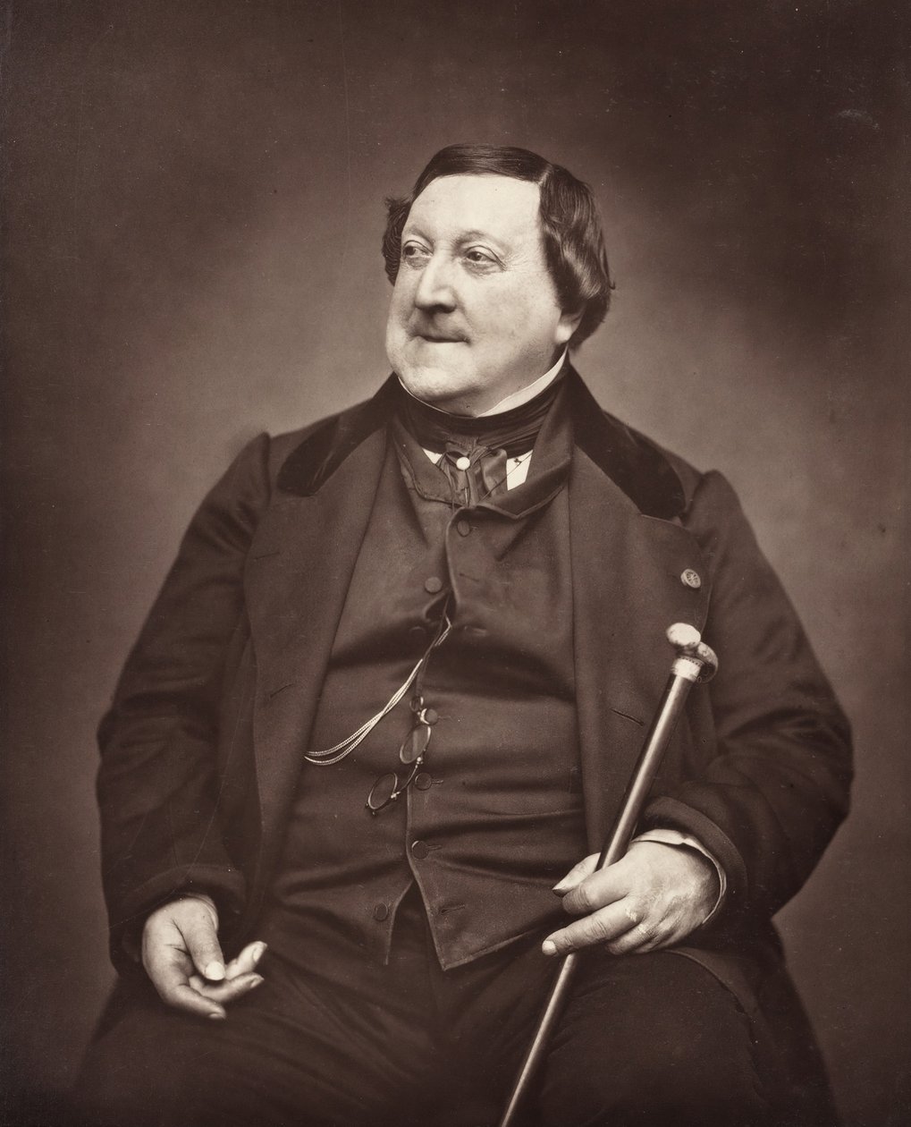 Gioachino Antonio Rossini italiensk komponist, 1792-1868, 1862. af Etienne Carjat