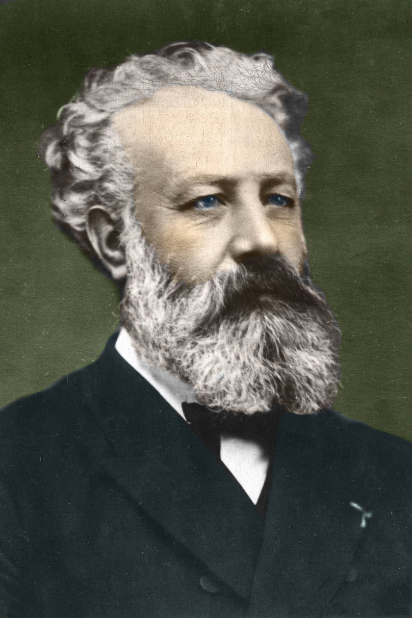 Jules Verne (1828-1905), fransk forfatter, af Carjat af Etienne Carjat