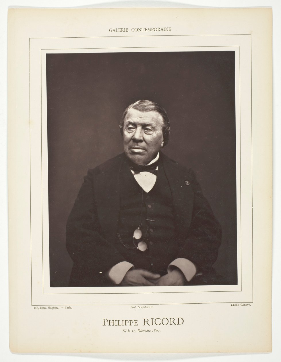 Philippe Ricord af Etienne Carjat