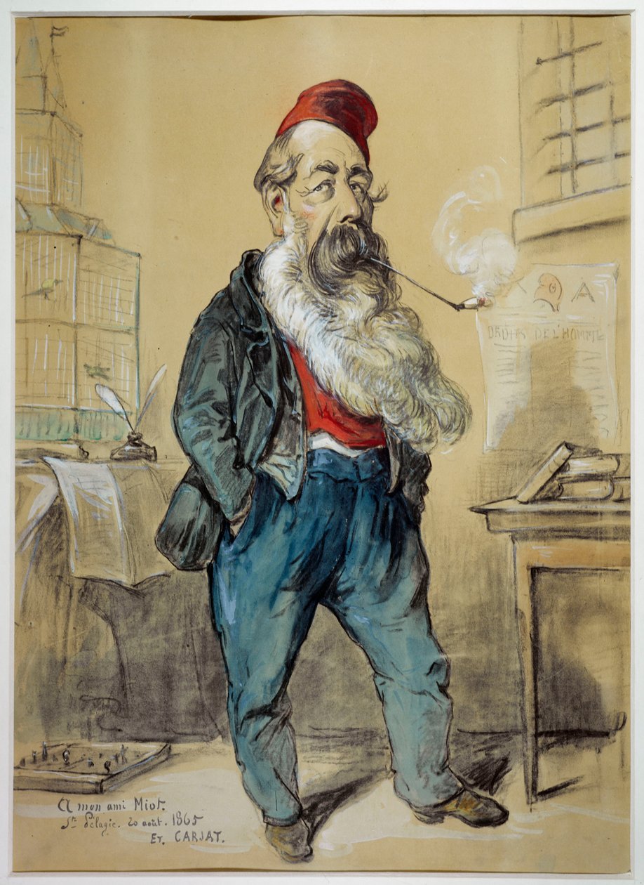 Karikaturportræt af Jules Miot (1810-1883), politiker af Etienne Carjat
