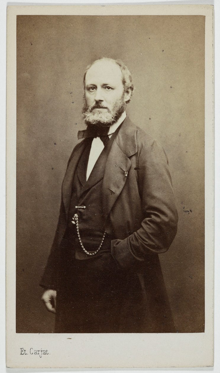 Portræt af Amédée Achard (1814-1875), romanforfatter af Etienne Carjat
