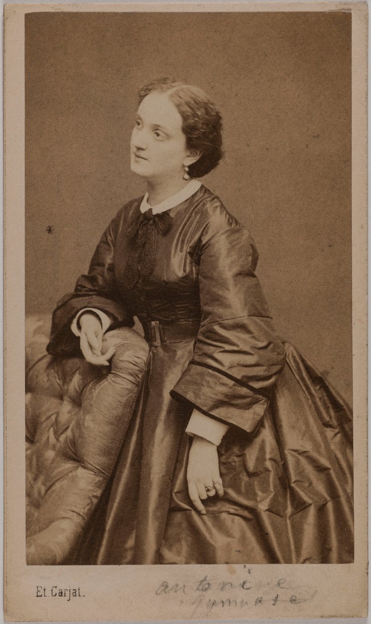 Portræt af Antonine (Marie Pélissé, kaldet), 1836-1900, skuespillerinde af Etienne Carjat