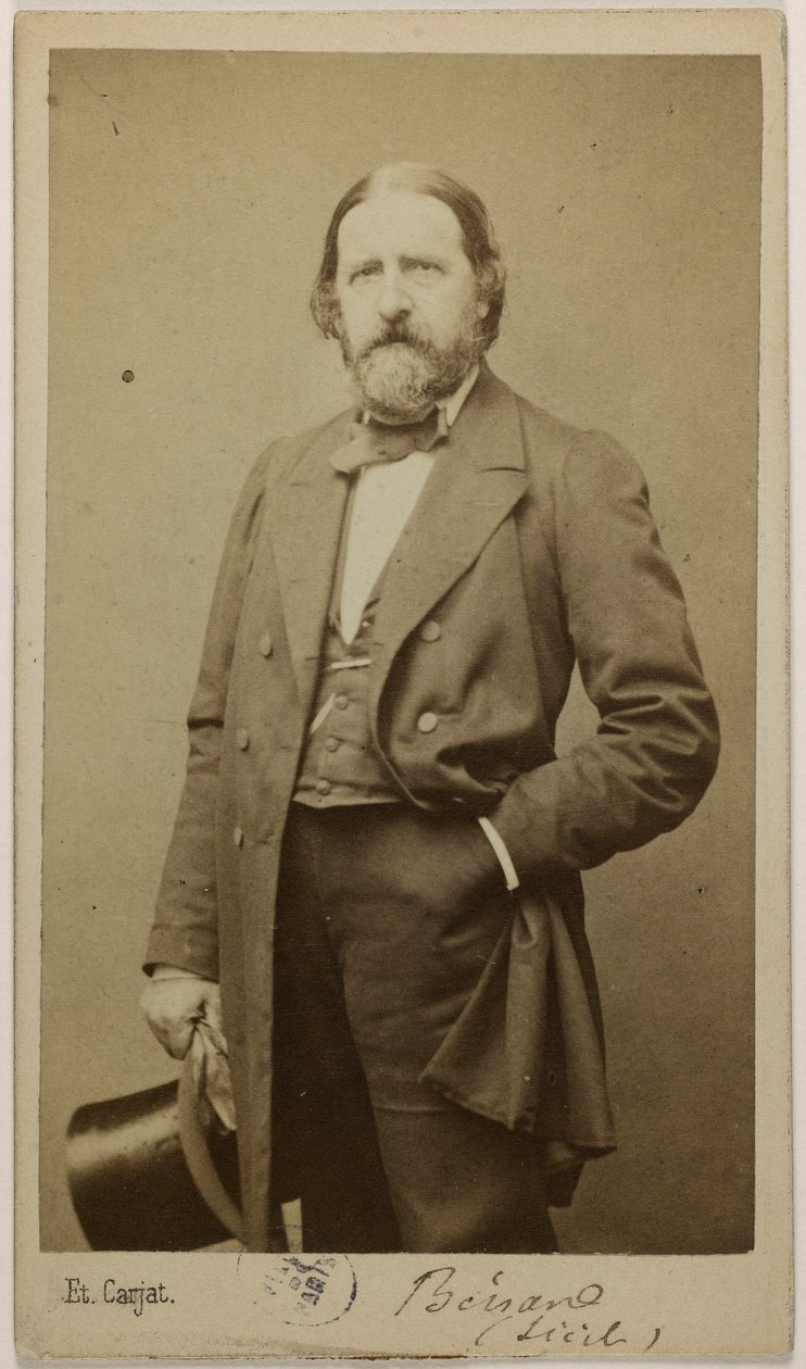 Portræt af Benard, T. N., journalist af Etienne Carjat